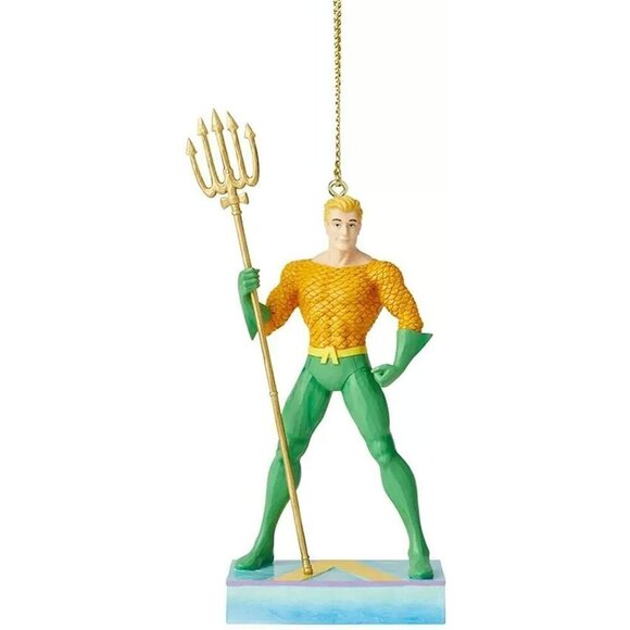 DC Comics by Jim Shore Aquaman Silver Age Ornament 3.5" Resin NIB - Picture 3 of 3